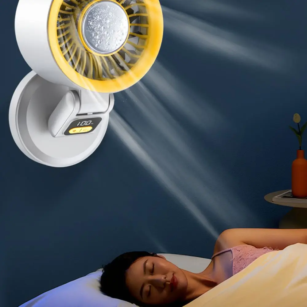 Portable Folding Circulation Fan Desktop Wall Mounted Air Cooler Usb Rechargeable Silent Cooling Electric Fan For Home Office