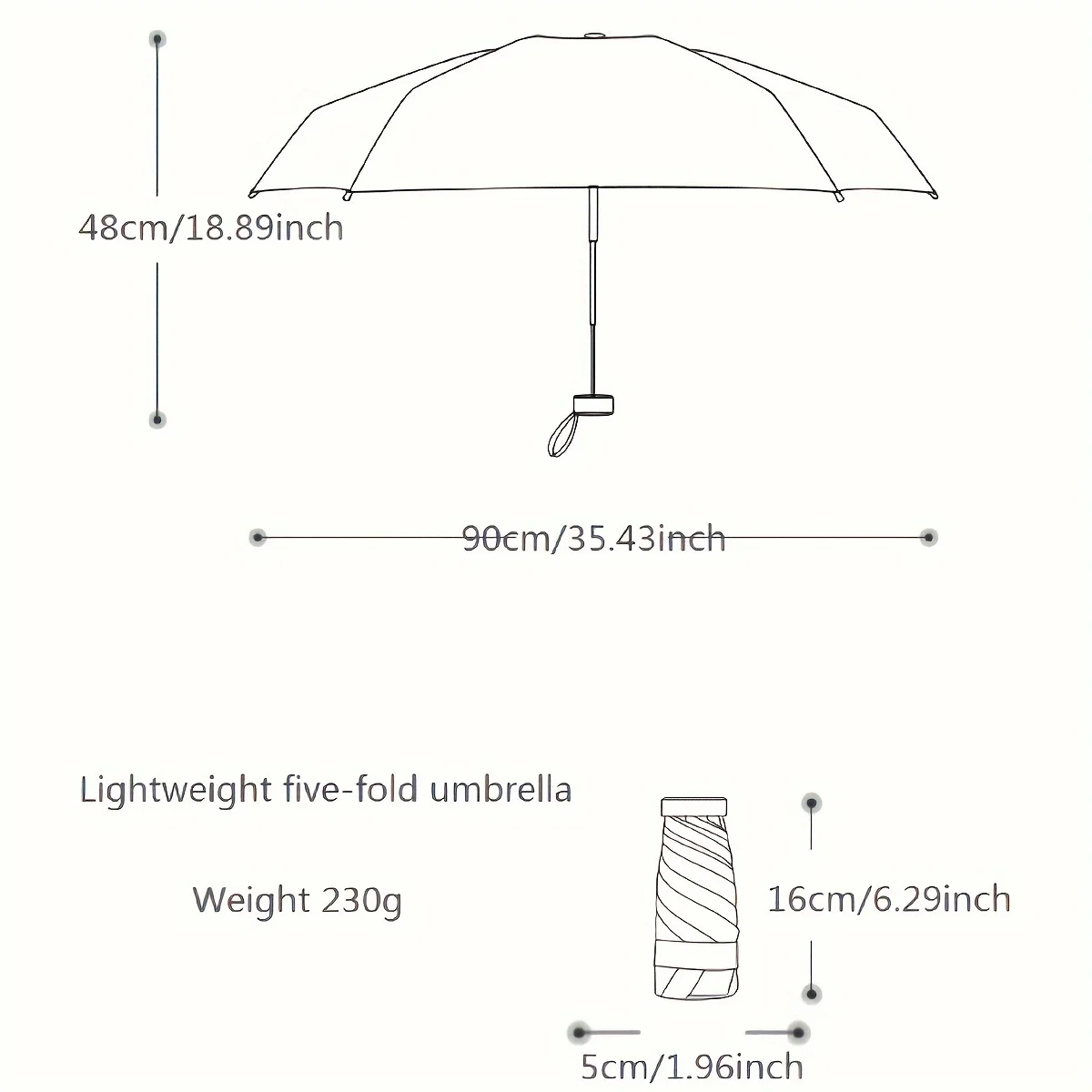 The New Style Gradient Small Fresh Umbrella, Super Sun Protection, Super Light, Can Be Carried Anywhere