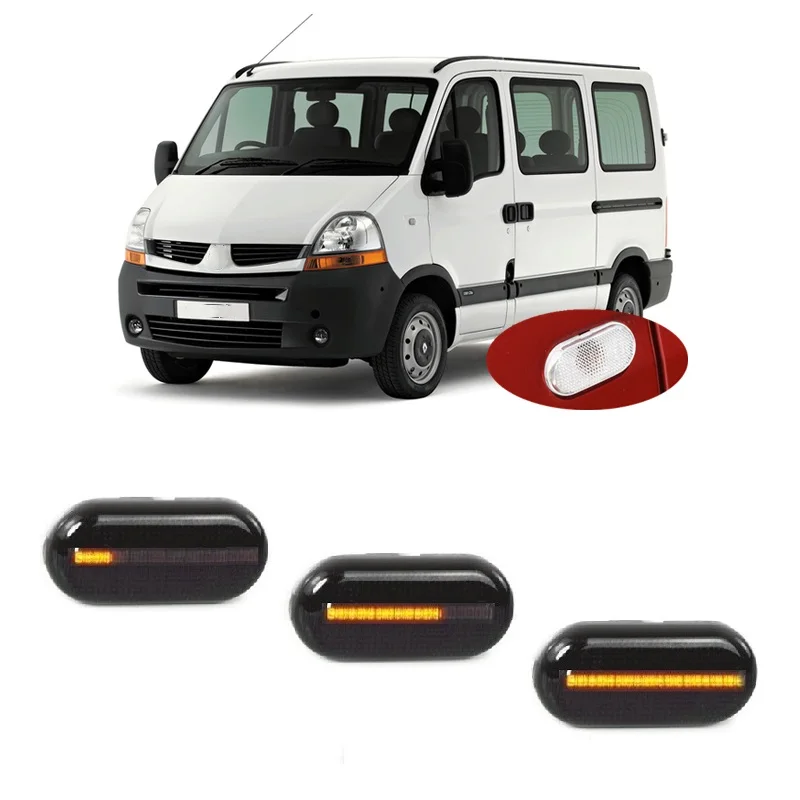 for Renault MASTER II MK2 Bus JD FD ED HD UD 1998 - on Dynamic LED Indicator Side Marker Turn Signal Light Lamp