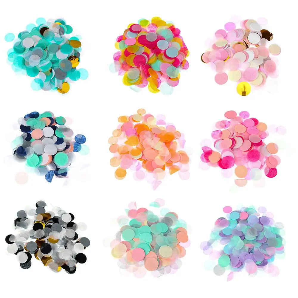 10g/bag Round Confetti Tissue Paper Pink Dots Filling Balloons Baby Shower  Birthday Party Decorations DIY Accessories