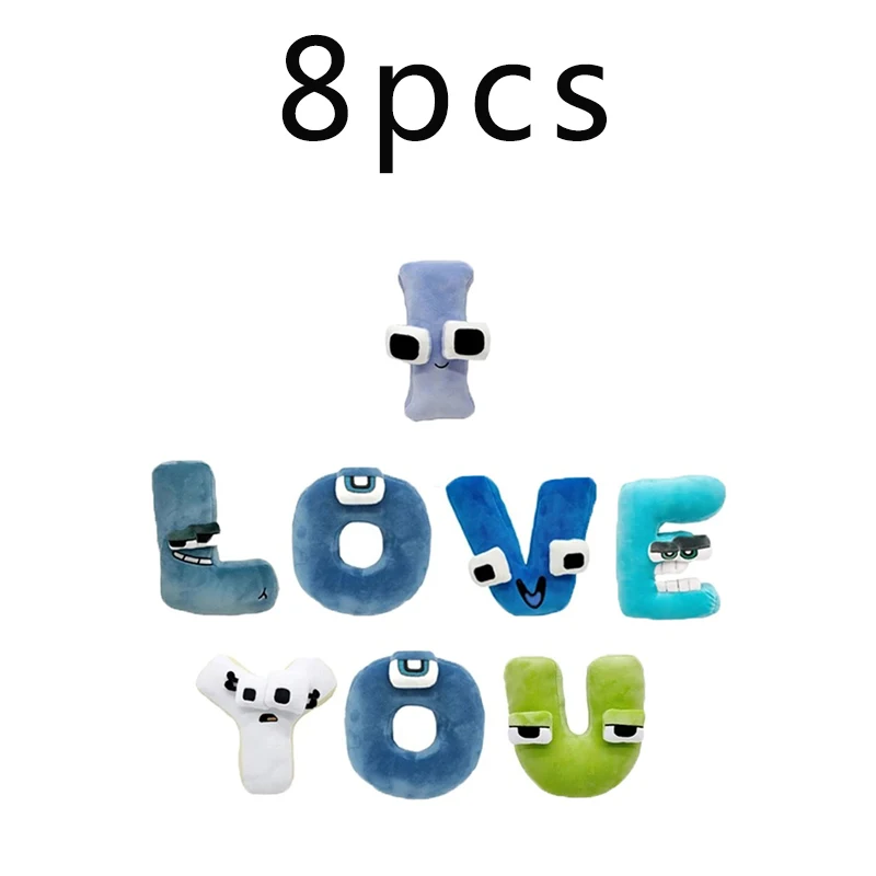 New 26pcs Alphabet Lore Plush English Letter Stuffed Animal Plushie Doll Toys Gift For Kids Children Educational Christmas Gifts image 3