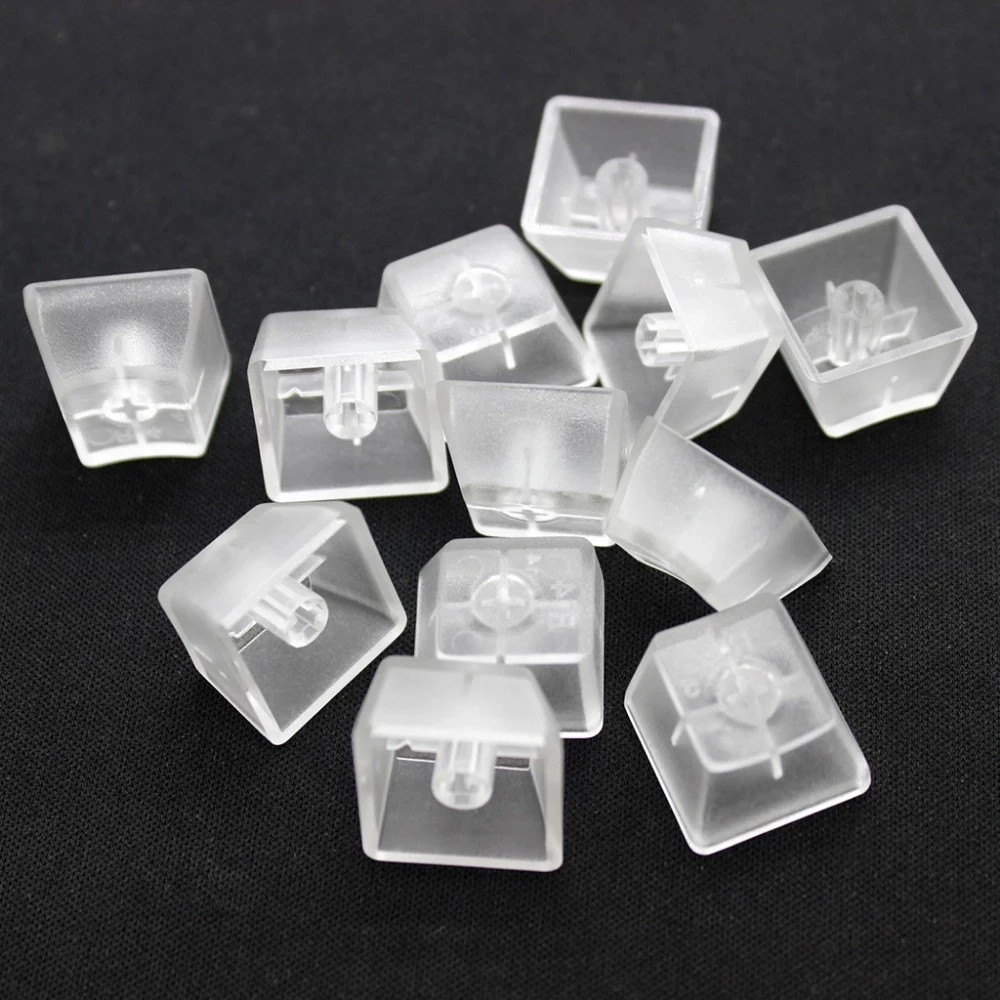 โปร่งใส ABS Keycaps คีย์บอร์ด104คีย์ OEM Non-แกะสลัก Backlight RGB ที่กำหนดเองที่ว่างเปล่าล้างหมวก Mx สวิทช์