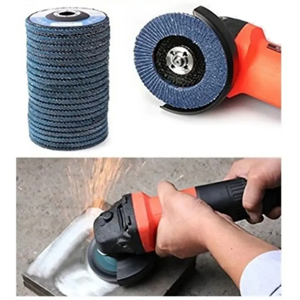 

1Pcs 115mm 4.5inch Grinding Wheel 40/60/80/120 Grits Flat Flap Discs Polishing Wheel Polishing For Metal Wood Polishing