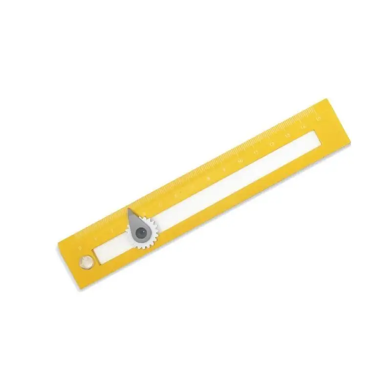 Y1UB 2-in-1 Scale Ruler with Hole Circle Drawing Set for Math Geometry Drawing Student Carpenter Drafting Portable