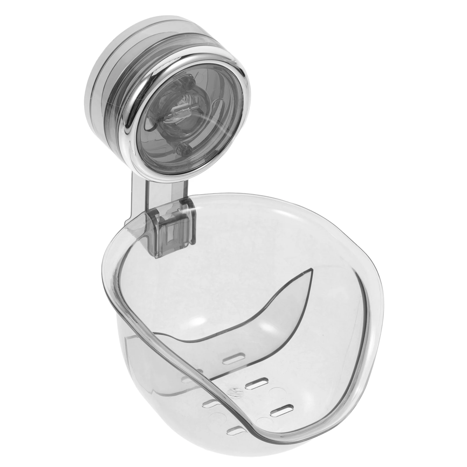 

1pc Cup Soap Dish Transparent Storage Box Bathroom Wall Mount No Drilling ganizer for Shower Bar Tray Easy