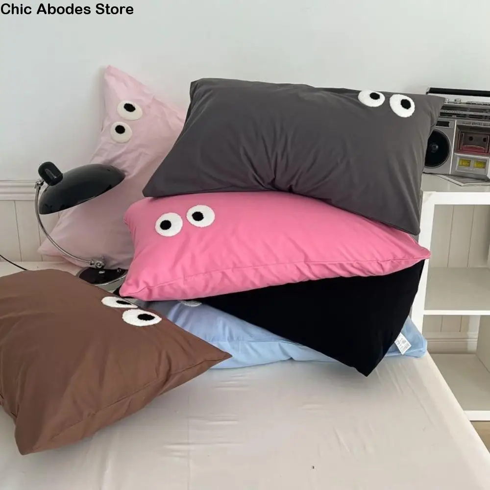 

2PCS Cute Comfortable Soft Pillow Cover Machine Washable Rectangular Pillow Case Cartoon Polyester Cushion Cover Travel