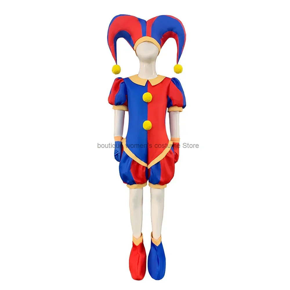 Clown Cosplay Costume Anime The Amazing Digital Circus Bodysuit For Kids Adult Clown Halloween Christmas Party Funny Costume