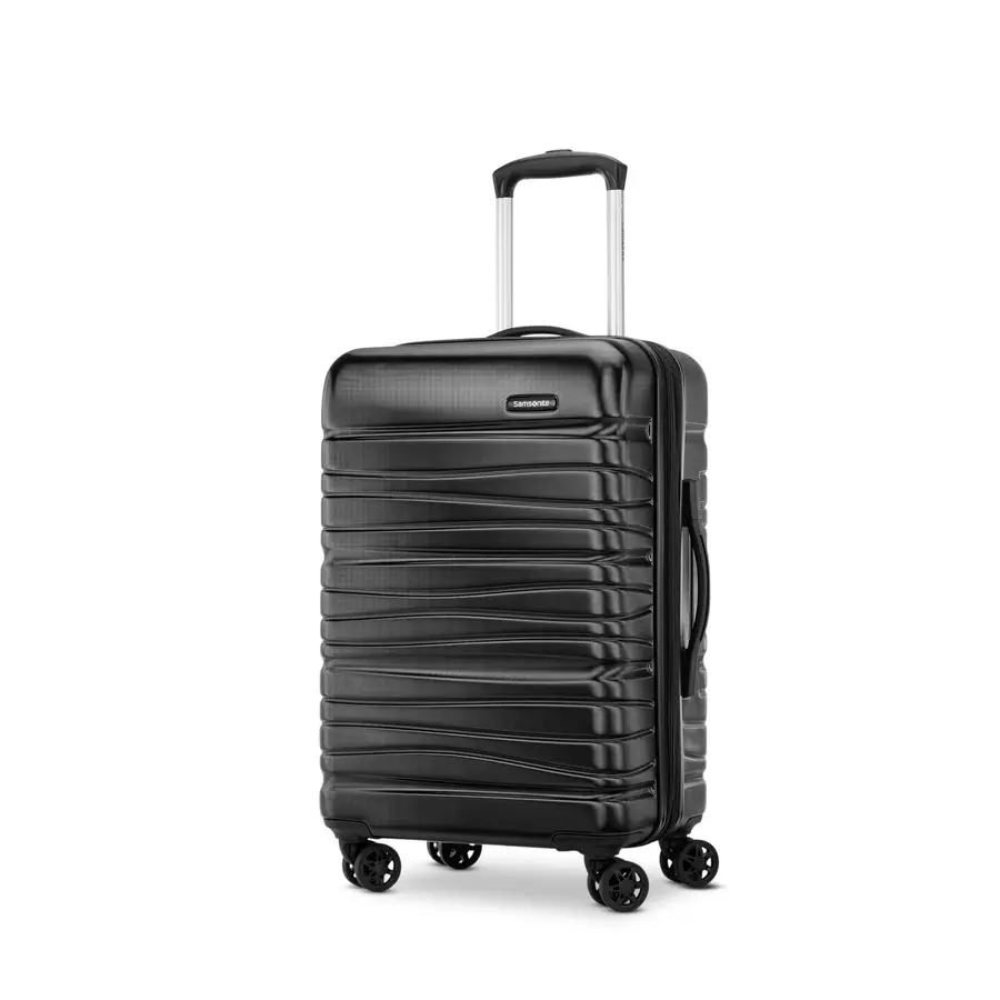 

SE Hardside Expandable Luggage with Double Spinner Wheels, Bass Black, Carryon
