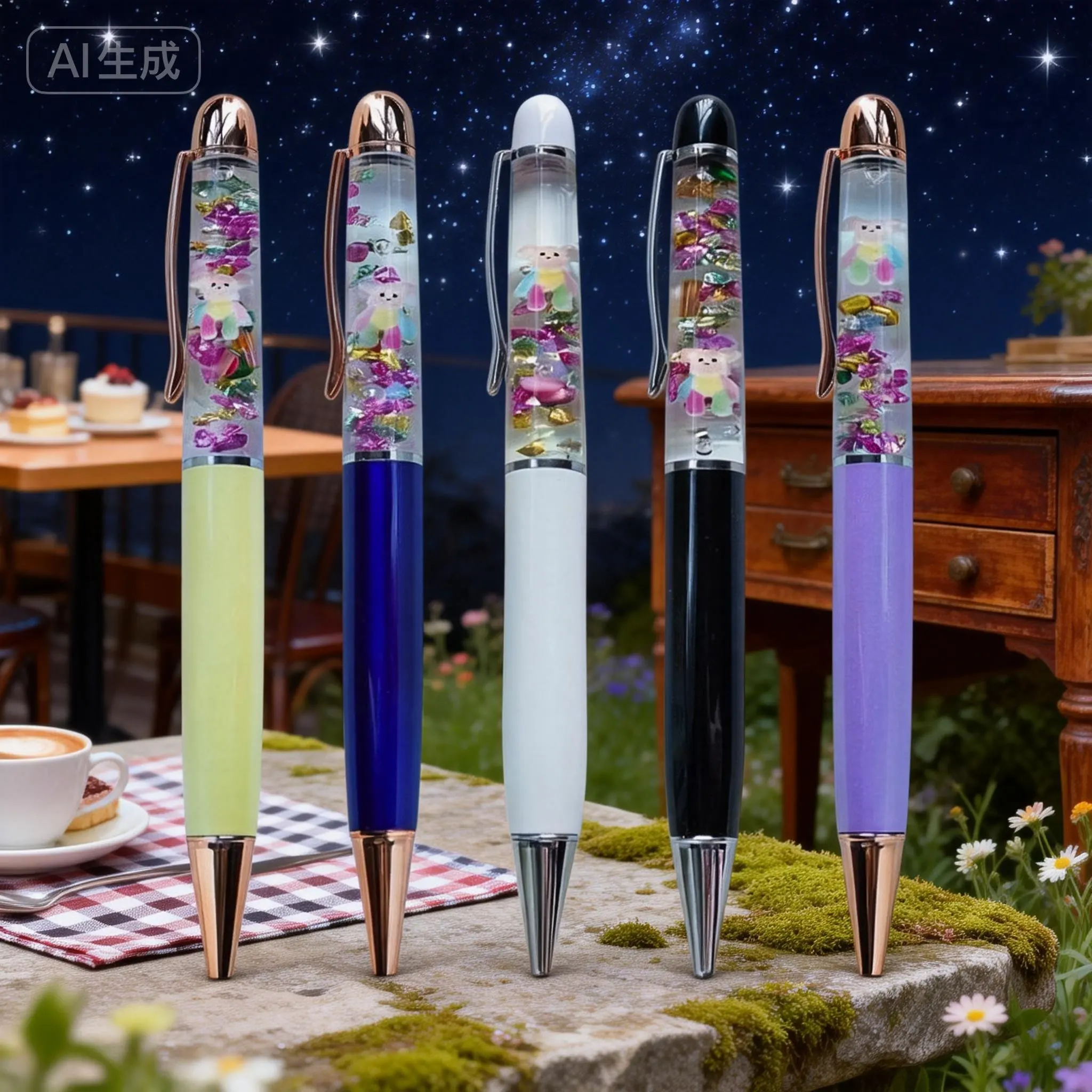 Bear Pens Glass Glaze Glow In The Dark Floating Cute Presents Gifts