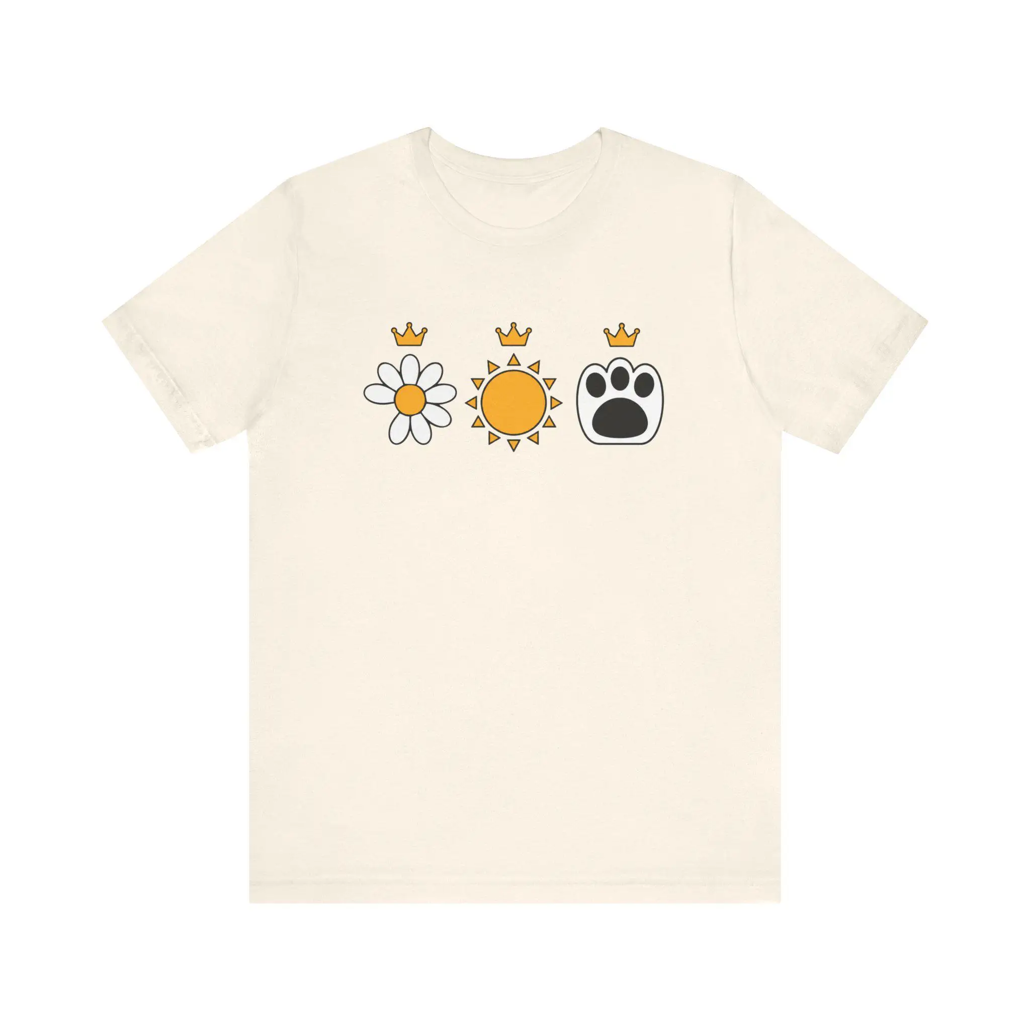 Daisy Sun Paw T-shirt Kpop Concert Apparel Unisex Solid Color Tee G-Dragon Fans Short Sleeve Women Sweat Absorbent Spot Tshirt