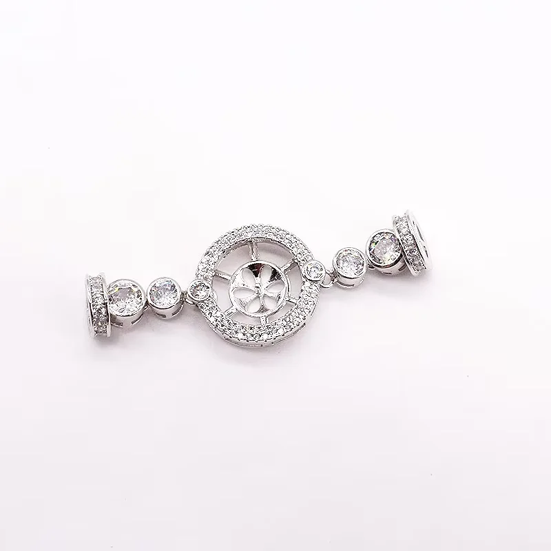 50x17mm Women's High Qualit CZ-inlaid Pearl Bracelet Buckle, necklace buckle, sweater chain connection buckle