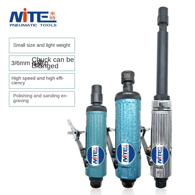 MitteNT-8206Series Pneumatic Grinder Small Air Mill Tire Repair High Speed Lengthened Engraving Machine