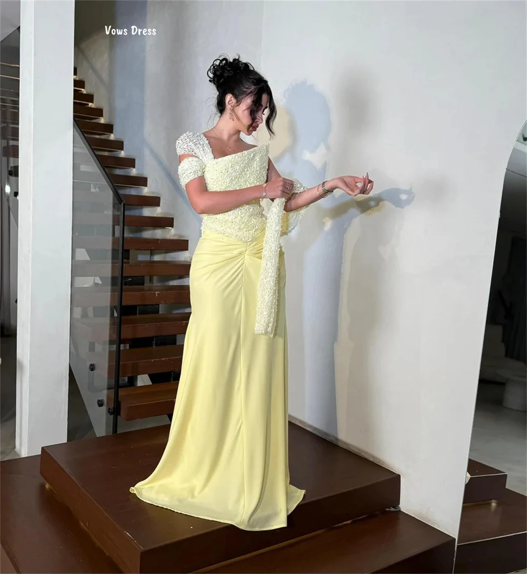 Vows vestido de fiesta hecho a medida para vestidos de novia línea A vestido de noche vestidos de graduación de lujo 2025 vestidos de baile rojos con hombros descubiertos para mujer