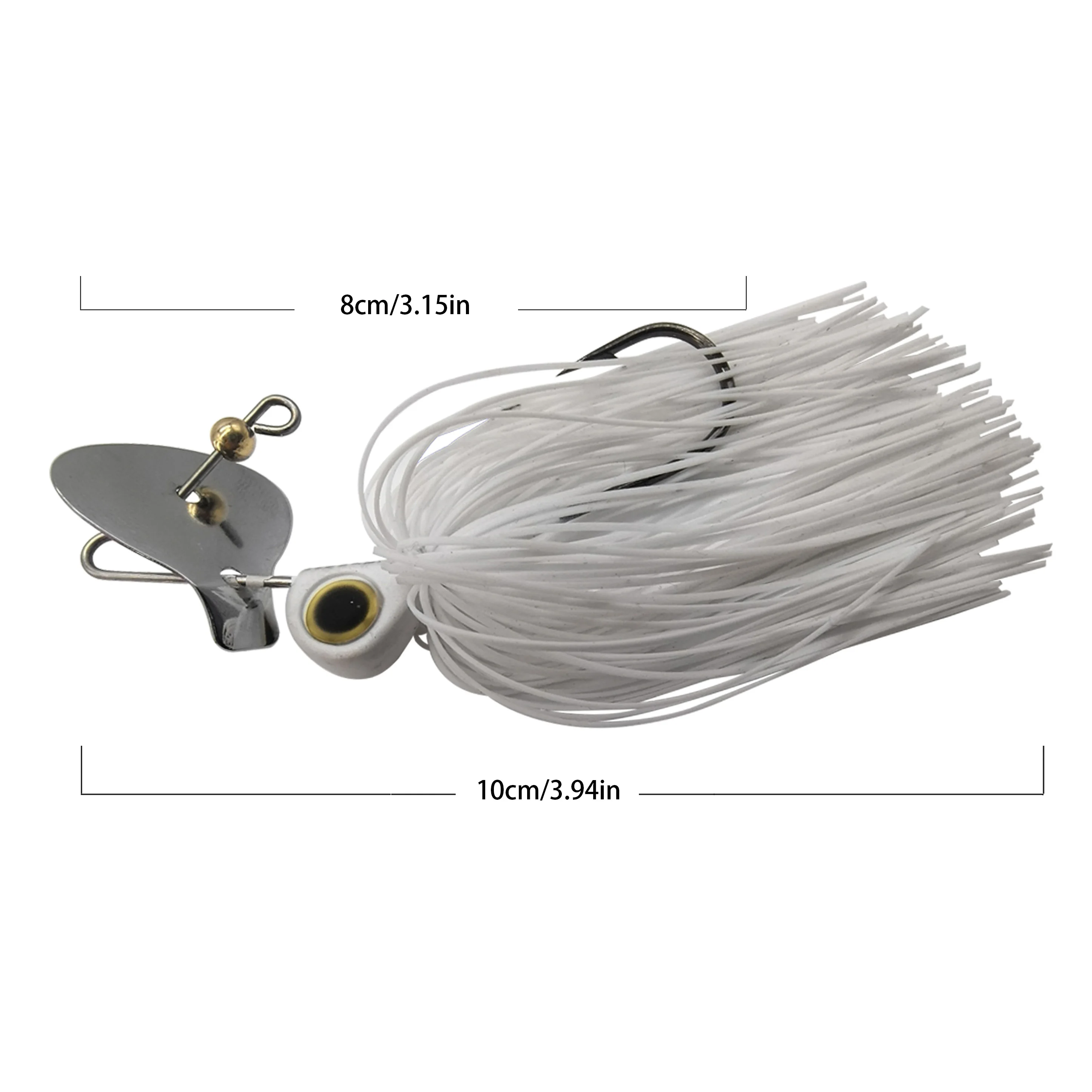 Mycena 15 g/0,53 Unzen Angelköder Chatter Köder Spinner Köder Big Blade Jig Dancer Buzzbait Wobbler Chatterbait für Bass Hecht – Detail 3