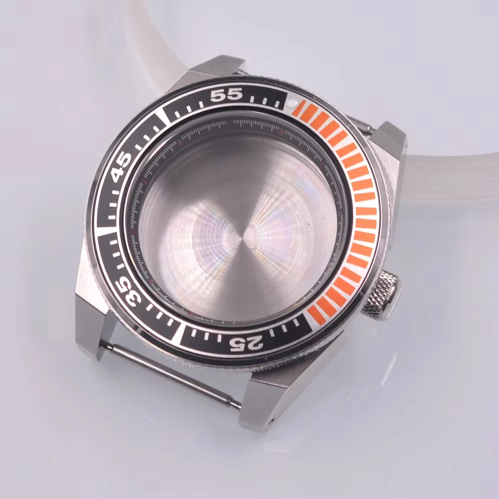 43mm SUB watch case Sapphire glass FITNH35 NH35A NH36 Movement Watch Modified Parts