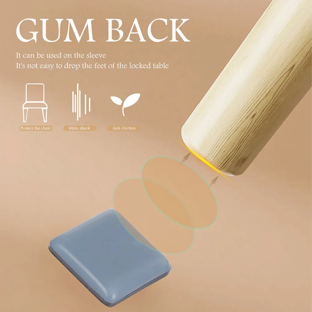 

8 Pcs slip Chair Leg Mat Table Feet Pads Furniture Protectors Non slip Quiet Chair Leg Cover Home Hotel