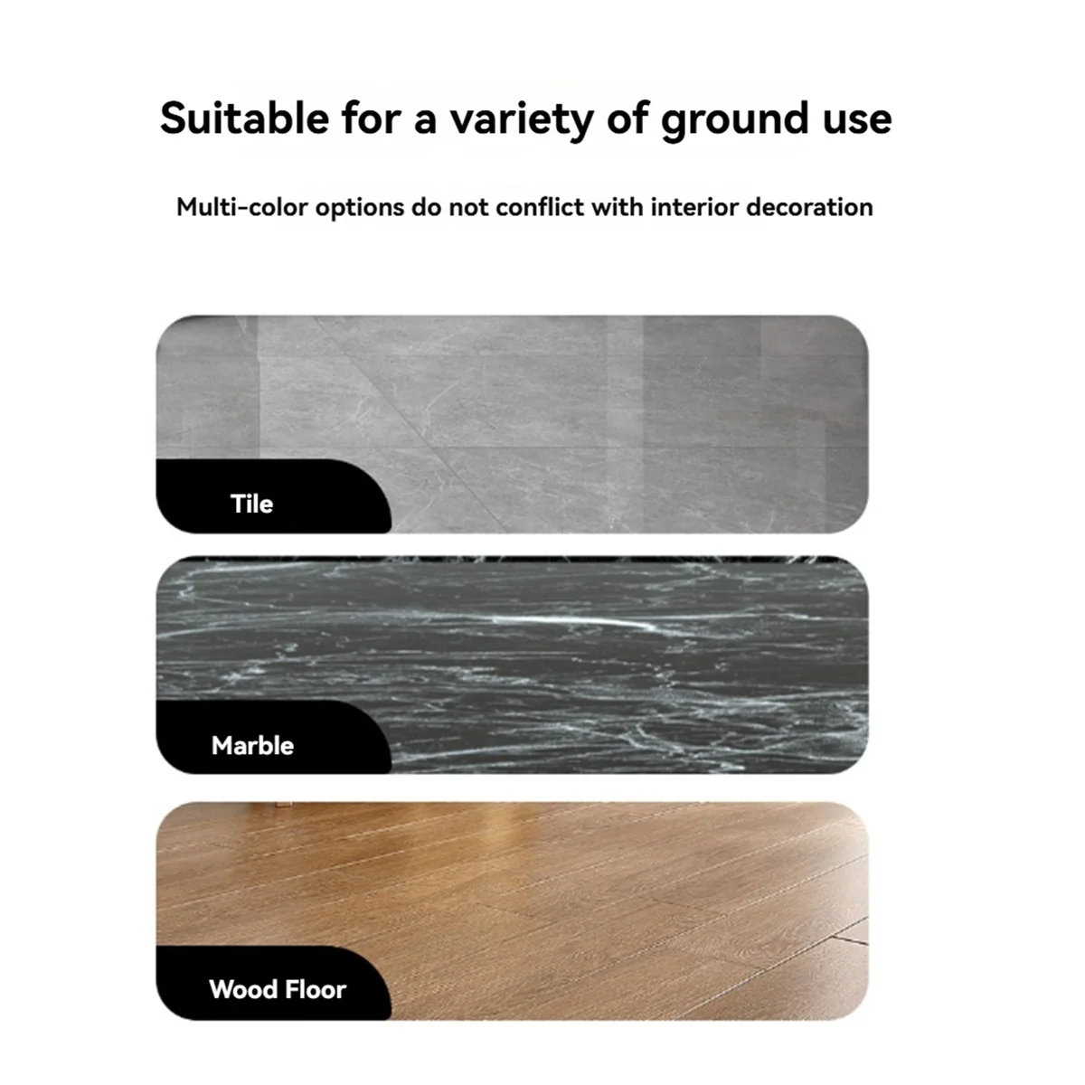 

A61I Floor Sweeper Threshold Bars Supports 1.5-1.9cm Threshold Applied to Most Sweeping Robots on the Market White