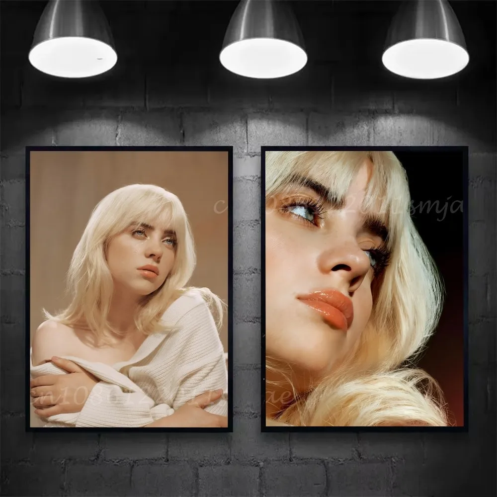 1 قطعة ضربني الصلب والناعم B-BillieS المشارك ذاتية اللصق الفن ورق مقاوم للماء ملصق مقهى بار غرفة جدار ديكور