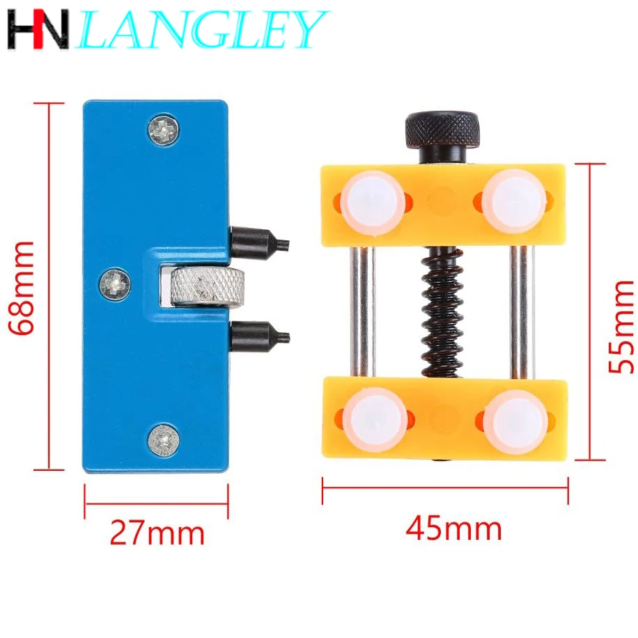 Zestaw narzędzi naprawczych 2 w 1. Narzędzie do demontażu tylnej części zegarka. Regulowany otwieracz do tylnej obudowy. Uchwyt do otwierania tylnej