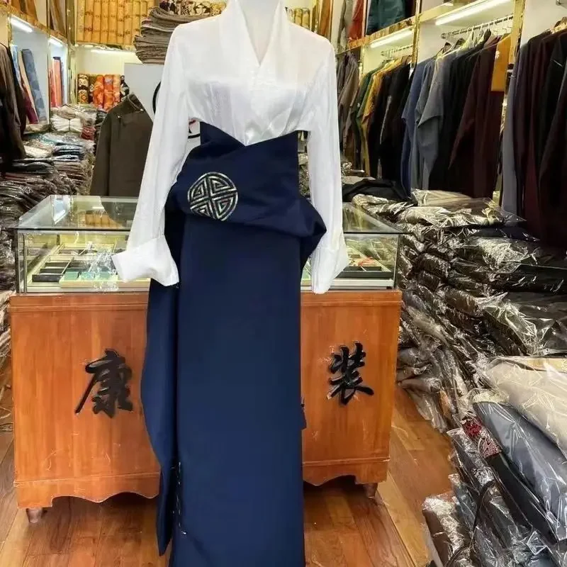 Thin summer single-piece Tibetan embroidery single-layer new ethnic dance Tibetan robe