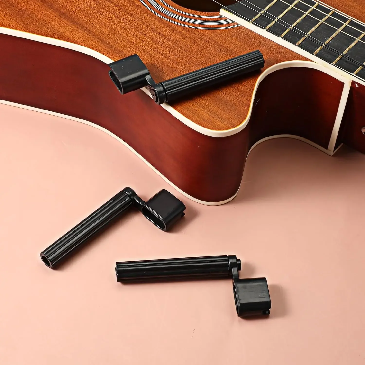 Miwayer Multifunktionales Gitarren-Wartungswerkzeug - ABS-Kunststoff-Saitenwickler und Stegpin-Entferner für schnellen Saitenwechsel – Detail 4