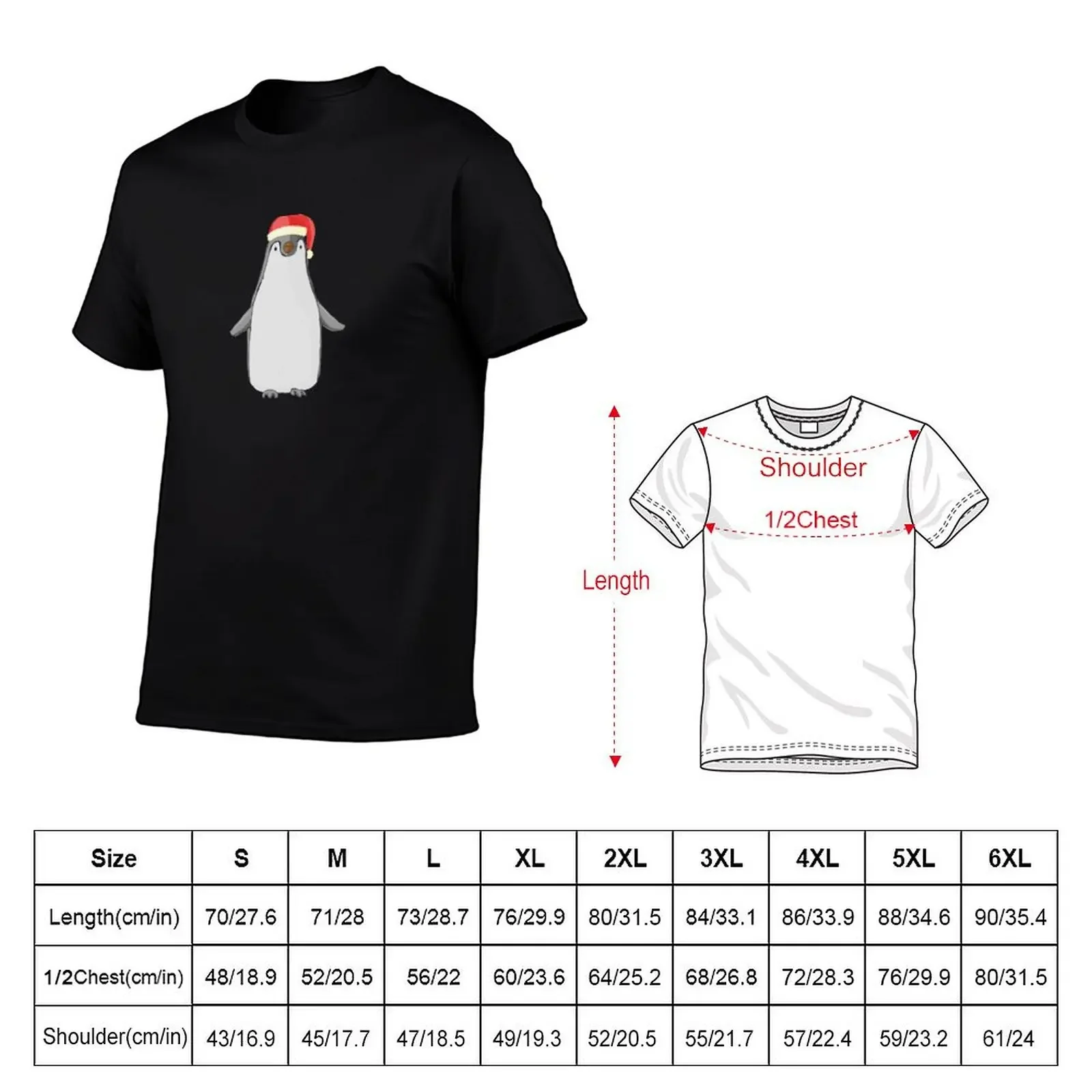 X-mas penguin 1 T-Shirt man t shirt vintage clothes mens t shirt