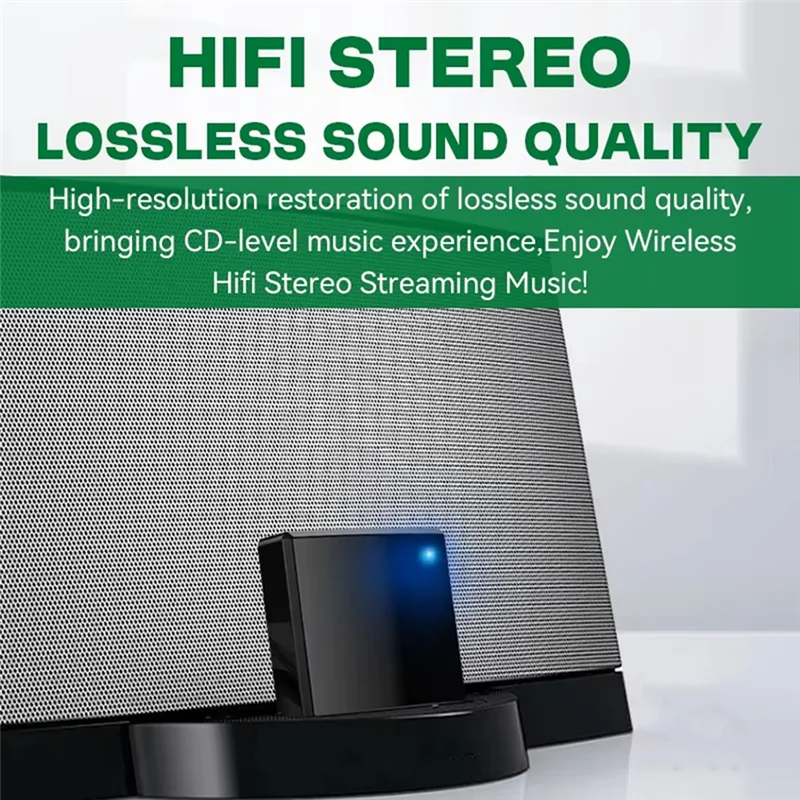 Стабильная производительность-30-контактный Bluetooth 5.4 аудиоприемник HIFI без потерь музыка высокая совместимость беспроводной A2DP для 30-контактной док-станции Analo