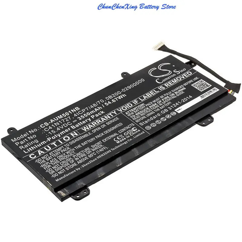 OrangeYu  3550mAh Battery C41N1727 for Asus EI017T XS74 EI007T EI017T GM501GM EI031T EI023T EI004T EI021T GM501GS EI028T WS74