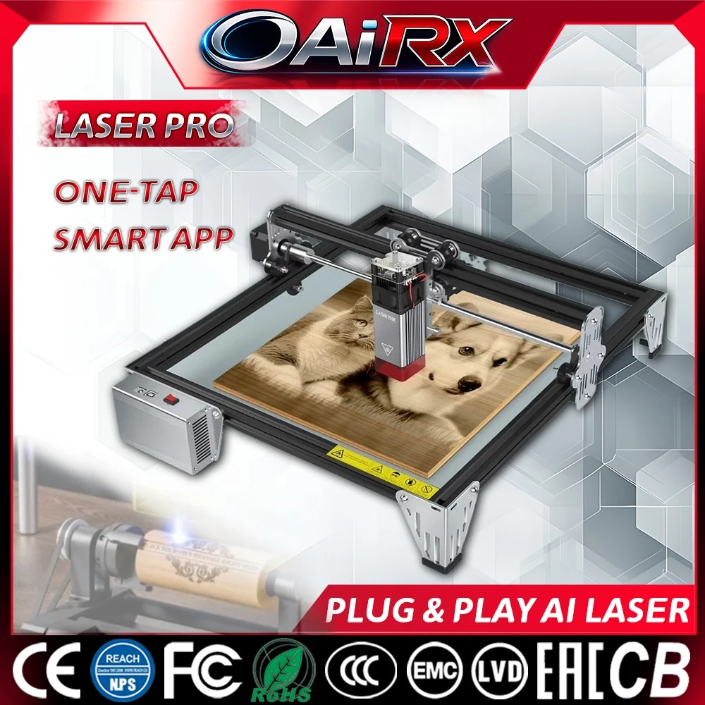 

Настольный лазерный гравер для высокоточной гравировки нержавеющей стали, дерева, 3D-кристаллов