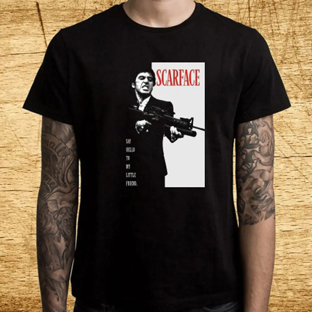 

Scarface Al Pacino Men's Black T-Shirt Size S-5XL