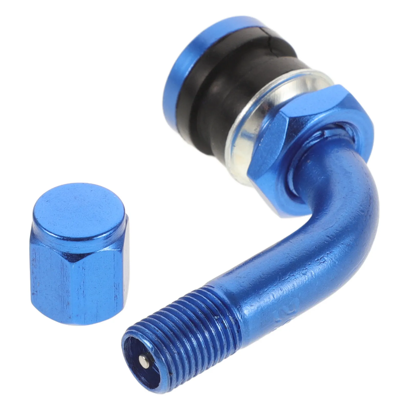 

Aluminum Alloy Motorcycle Tire Valve Stem 90 Degree Bolt in Vacuum Tire Valve Stem for Electric Motorcycle City Commuting Travel
