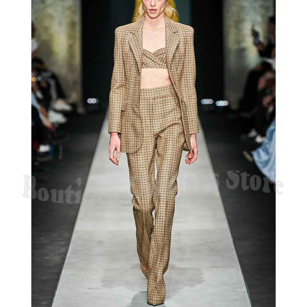 

Chic Women‘s Pant Suits Luxury 2026 Notch Lapel Customized Modern Stylish Single Breasted Daily Casual Party Prom Female Suit