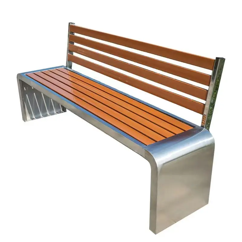 

Factory wholesale park chairs outdoor wooden garden benches for for street public Moden design garden bench