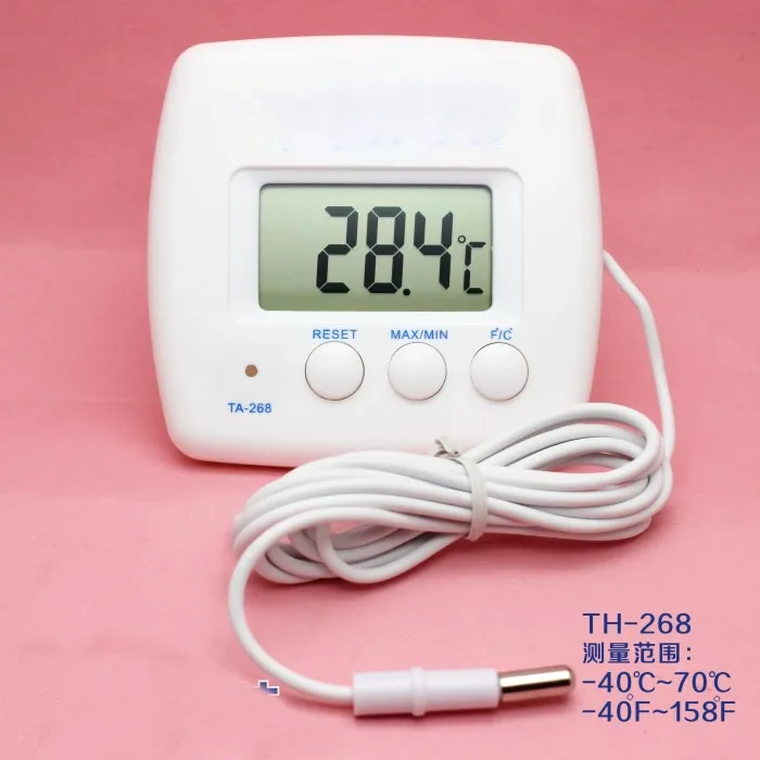 

Physical high-precision refrigerator fish tank indoor household electronic digital digital thermometer with probe