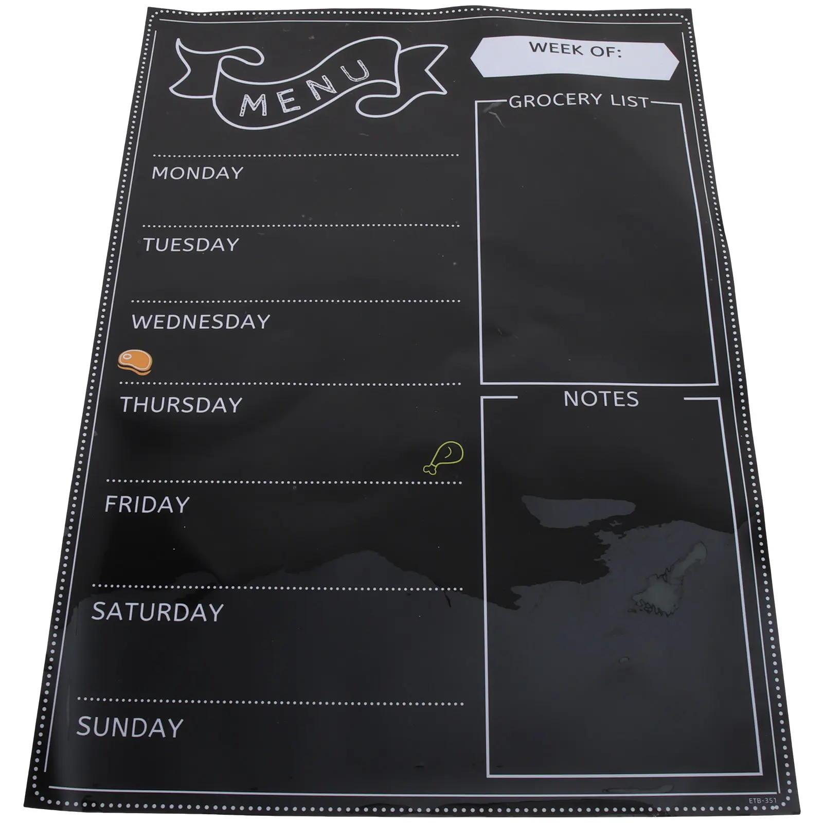 

Magnetic Blackboard Sheet Kitchen Fridge Sticker Board Reusable Dry Erase Blackboard Smooth Writing Surface