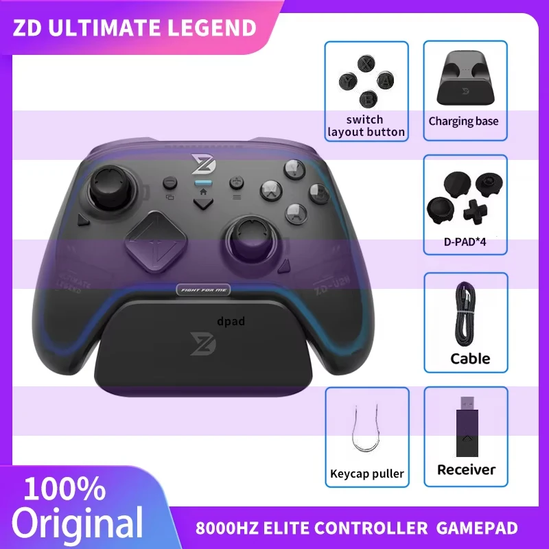 ZD Ultimate Legend Game Controller Elite Modular Sensory RGB Switch Phone Bluetooth Controller NS Tablet Steam Xbox Gifts