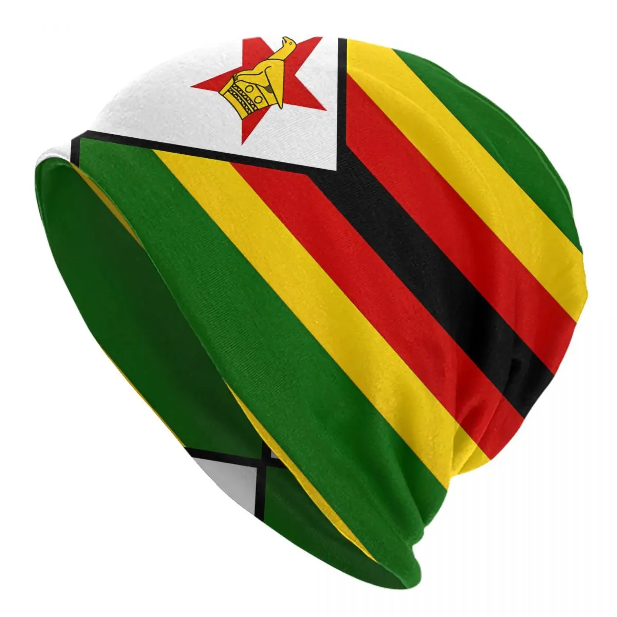 Flag Of Zimbabwe Cap Men Women Paragraph Beanie Warm Fashion Hundred Take Ins Pullover Slouch Hiphop Thin Unisex