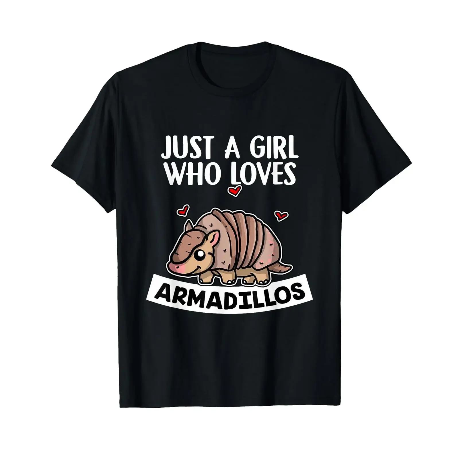 Just A Girl Who Loves Armadillos Funny Belted Animal Costume T Shirt vintage Washed Unisex Versatile Stylish