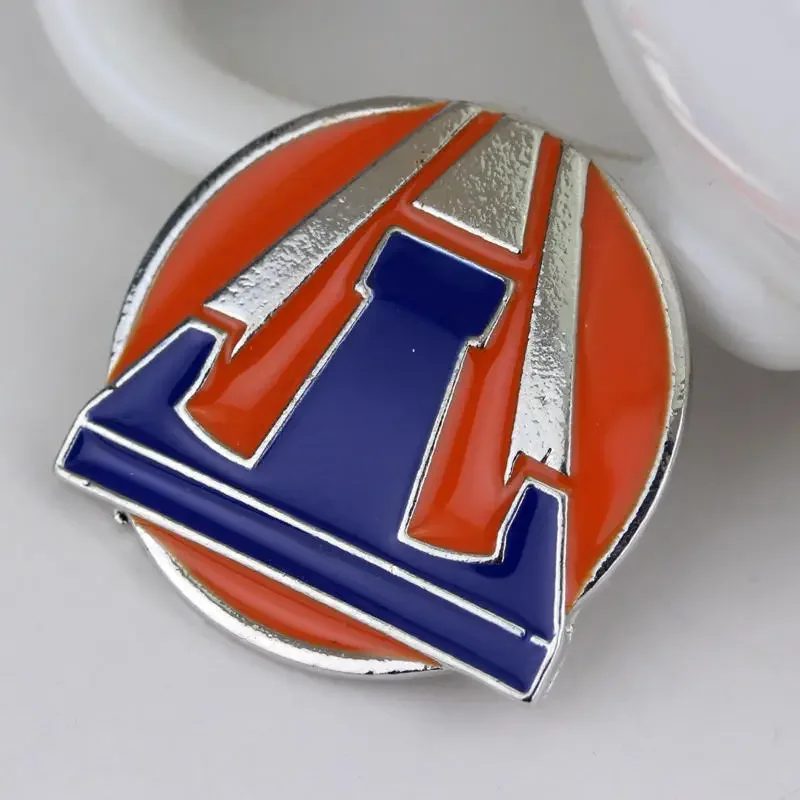 2pcs Anime GAME Tomorrowland World's Fair Movie Cosplay Emblem Badge Exclusive Pin Itabag Button Brooch Props