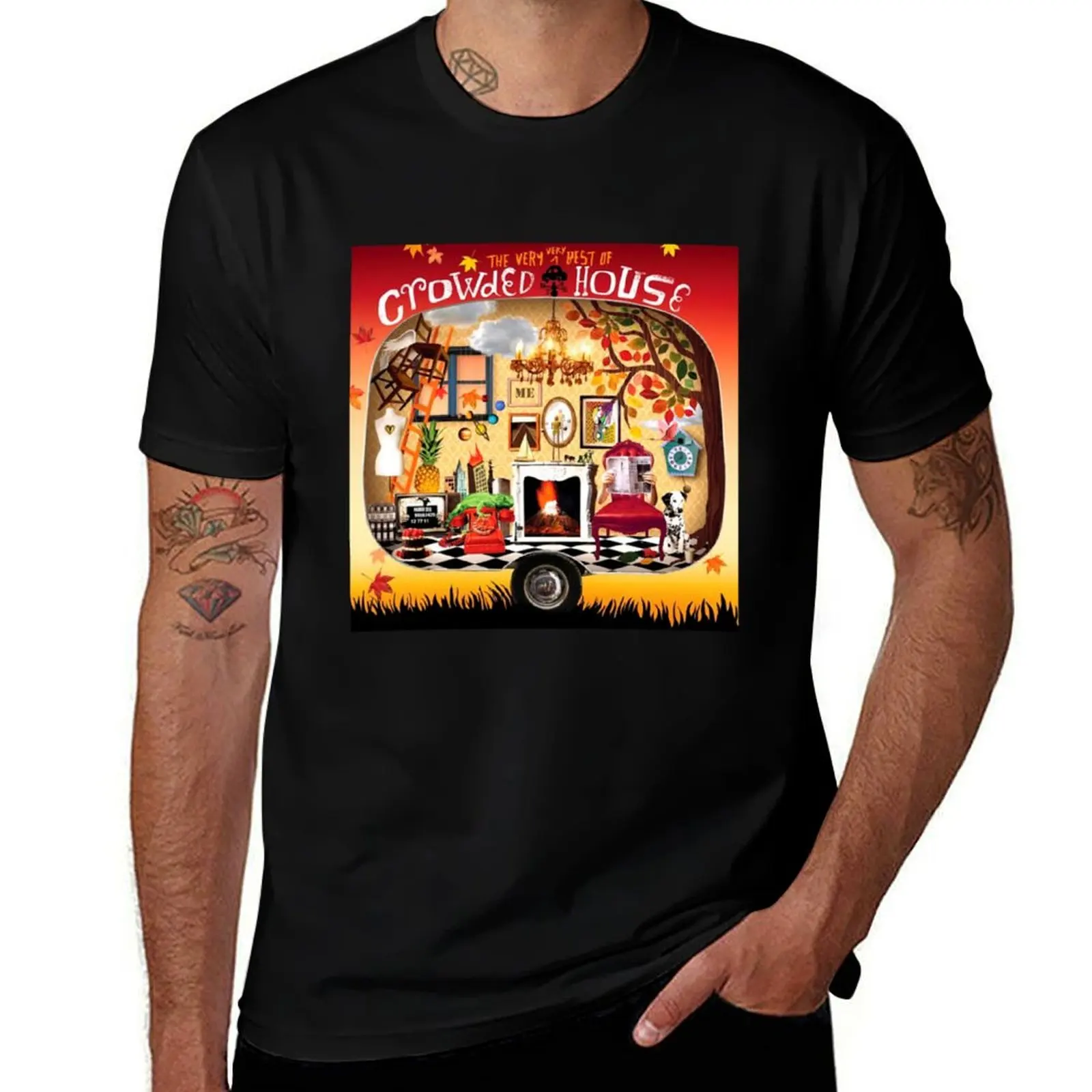 

Crowded House - The Best Australian Band T-Shirt t shirt men 100% cotton luxury brand man t shirt designer T-Shirt