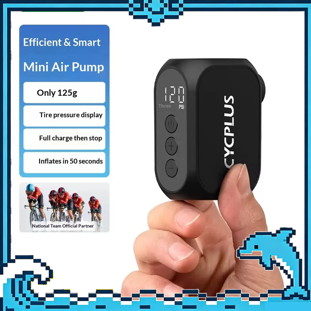CYCPLUS AS210 Mini Electric Bicycle Pump Portable High Pressure Bike Tire Inflator