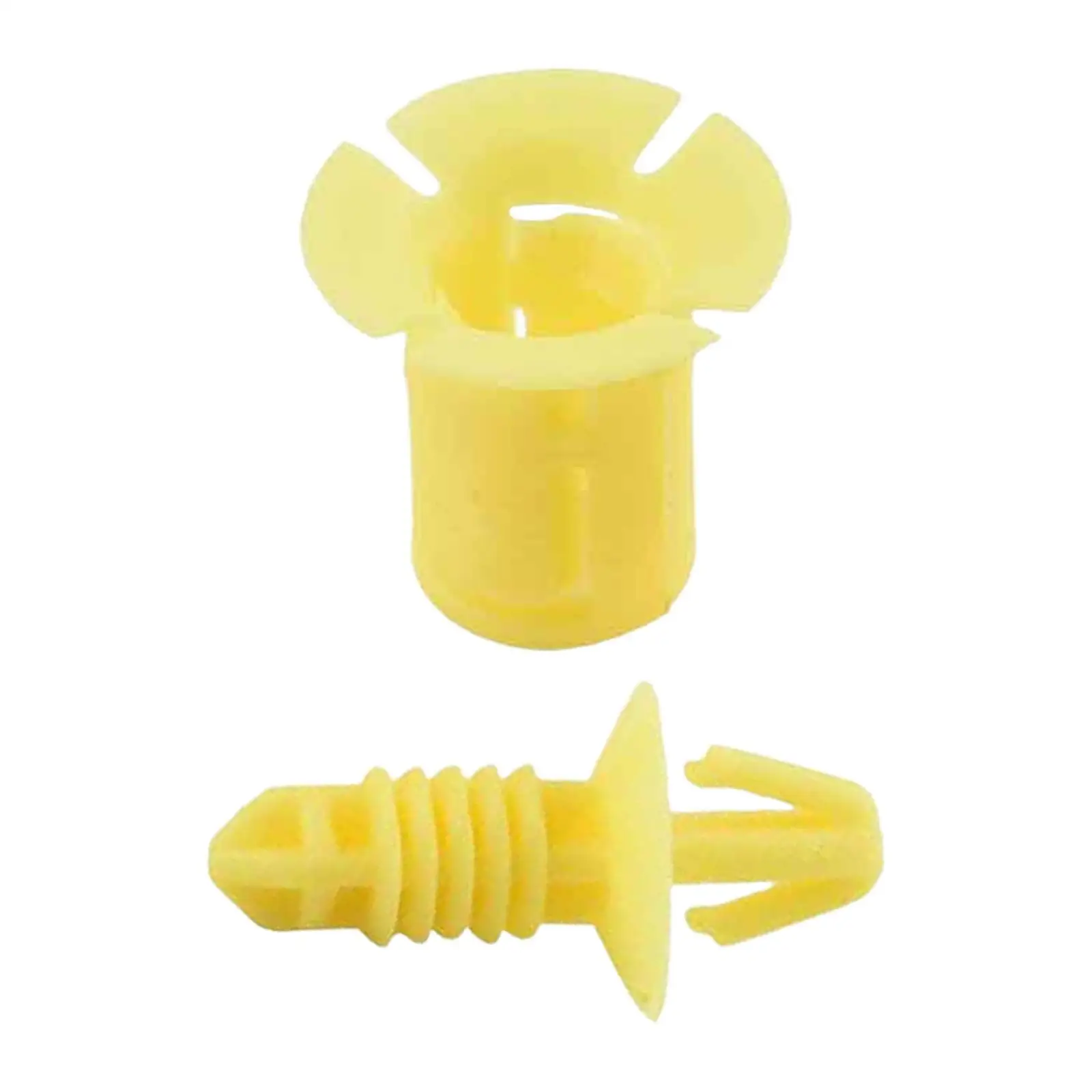 2-4pack Mounting Clips Copilot Fuse Box Cover Plate Clips for Ford S-max Yellow