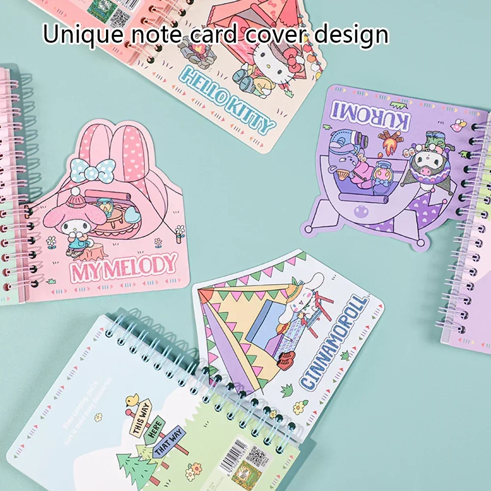 Sanrio A6 Coil Book Kuromi Mymelody Cinnamoroll Hellokitty Learning Stationery Notebook Unique Kawaii Cover Design For Students