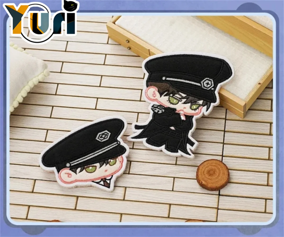 Anime Mushroom Wrong But Still Right An Zhe Lu Feng BL ID Plush Embroidery Badge Anime Peripherals Hanging Cute Cosplay Gift