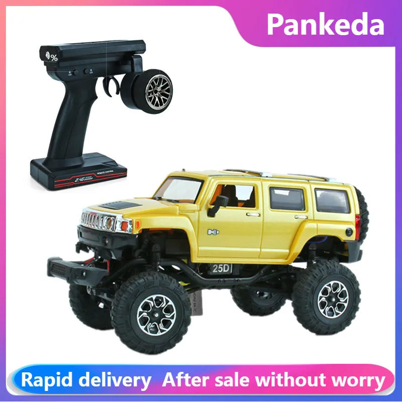 

242S 1:24 Scale RC Car Off-Road Vehicle 4WD Pickup Truck with Headlights 2.4G Remote Control Toy Boy Gift for Kids Outdoor Play