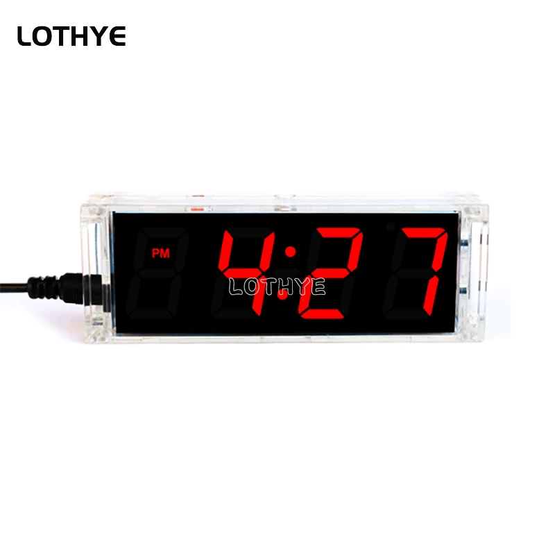 Multifunction Led Digital Tube Clock DIY Electronic Kit 51 Microcontroller Watch Multicolor Alarm Week Display Fun Soldering Kit