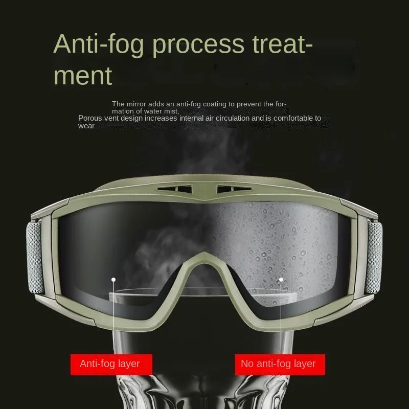 Campping Goggles 1PC Lens Windproof Dustproof antifog Shooting Motocross Motorcycle Outdoor Mountaineering Glasses Protection