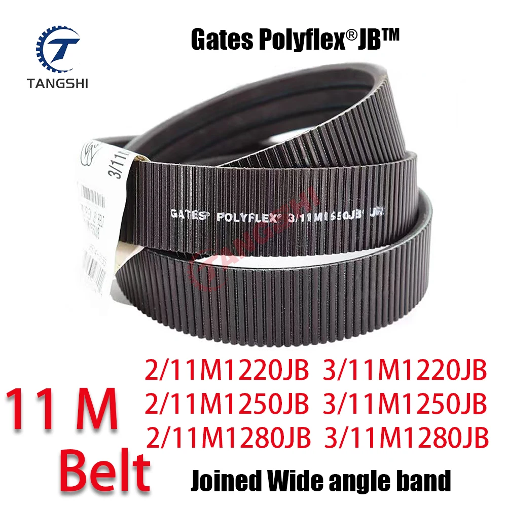 

Gates 11M Polyflex Belts Joined Wide angle band 2/11M1220B 3/11M1220JB 2/11M1250B 3/11M1250JB 2/11M1280JB 3/11M1280JB