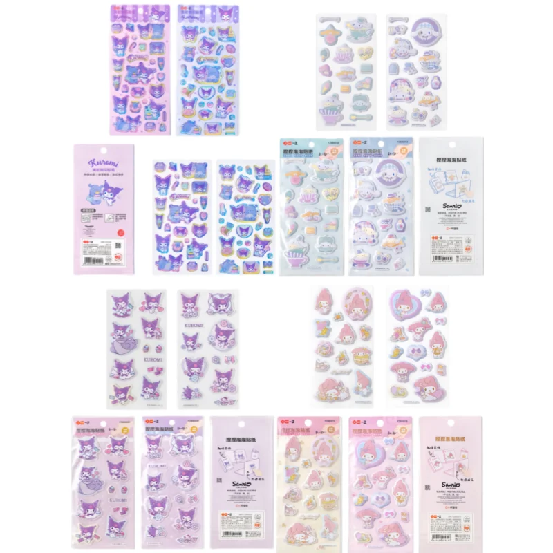 40pcs Stickers Iigen Stationery Cartoon Family Image Bubble Stickers Cute Cartoon Stickers Student Reward Stickers