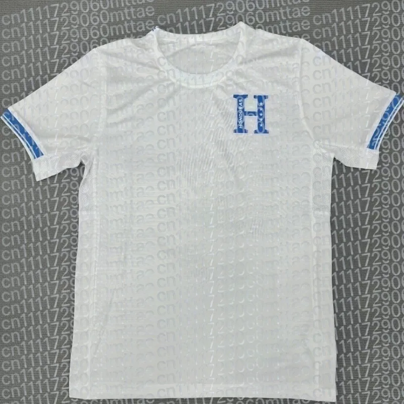 Camiseta de Fútbol de Visitante Versión Tailandia Blanca de Honduras 2026, para Hombre y Mujer, Manga Corta, Secado Rápido, para Entrenamiento y Deporte Casual